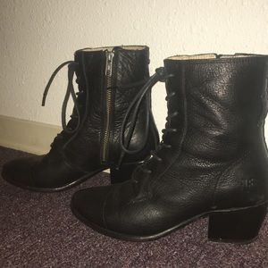 Frye Black Leather Boots